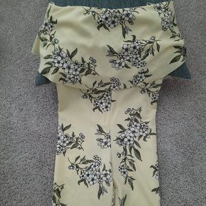 Strapless Floral Romper